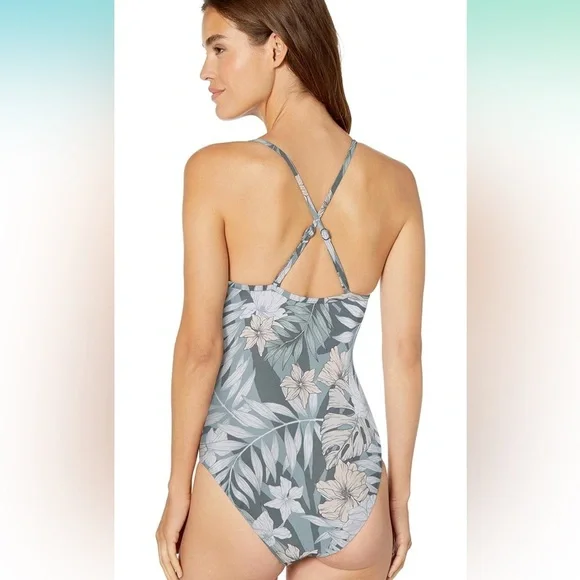 NWOT Seafolly Copacabana Tie Front One Piece size 6 us